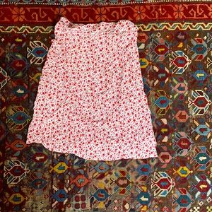 Brandy Melville Floral Print Mini Skirt